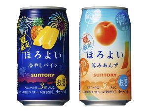 【サントリー】07月04日「ほろよい〈冷やしパイン〉〈涼みあんず〉」夏季限定 新発売【2017年】