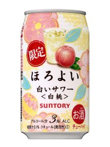 【サントリー】01月23日「ほろよい〈白いサワー［白桃］」期間限定 新発売【2018年】