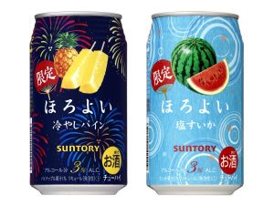 【サントリー】07月03日「ほろよい〈冷やしパイン〉〈塩すいか〉」夏季限定 新発売【2018年】