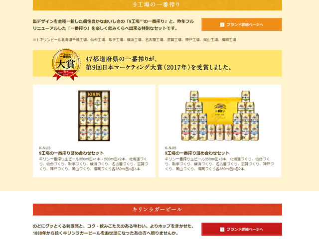 9工場の一番搾り詰め合わせセット
