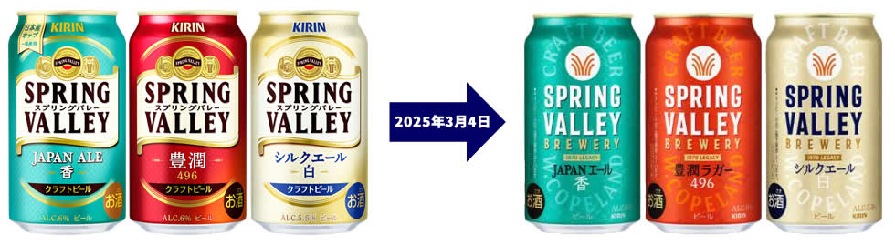 2025年3月4日「SPRING VALLEY BREWERY」リブランディング（画像）